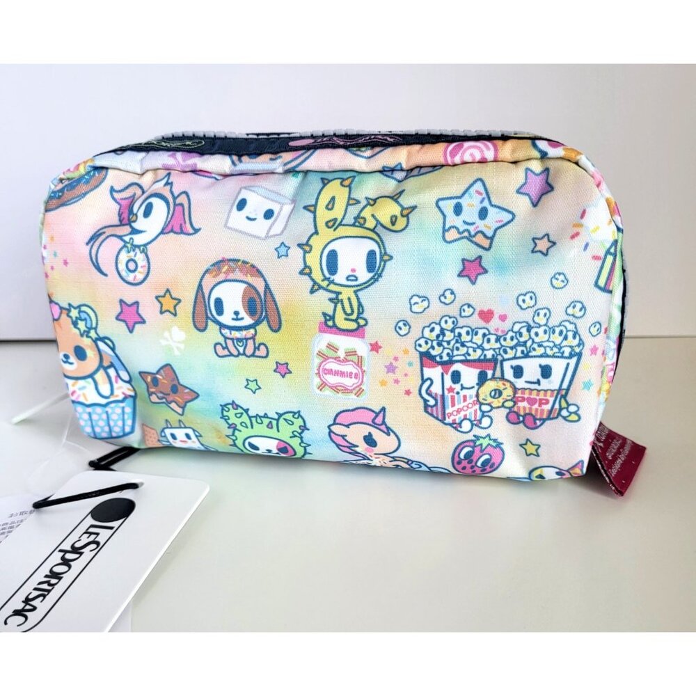 LeSportsac x Tokidoki Donutella Unicorn Rectangle Pouch Purse Cute Anime Gift